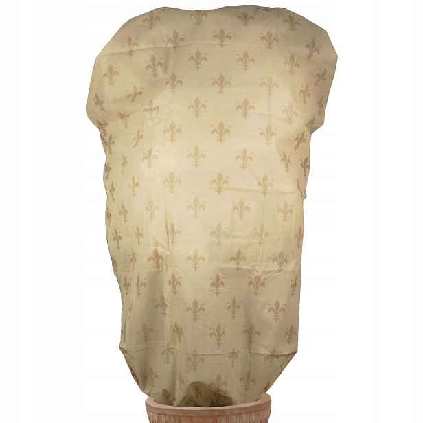 Ochranná kapuce s motivem Lilia z netkané textilie 180 x 120 cm pro stromek ⌀75, Béžová