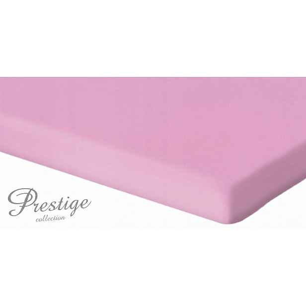 Prostěradlo Jersey s gumou 180x200 Světle růžové Prestige Collection 160