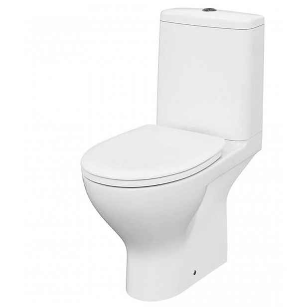 Cersanit Moduo - WC kombi se sedátkem SoftClose, vario odpad, spodní napouštění, CleanOn, bílá K116-035