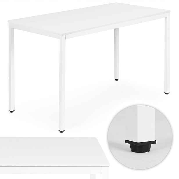 Kuchyňský stůl do jídelny pro 4-5 osob, počítačový stůl 120x60 cm, bílý, Model