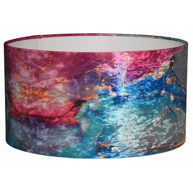 Designový závěs s ohýbanými okraji, válec, tuba 45 cm E27 Geody 02 Panca