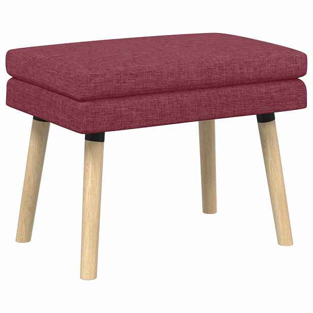 vidaXL Dvouúrovňová lavice Víno Červené 60 x 40 x 46 cm Textil