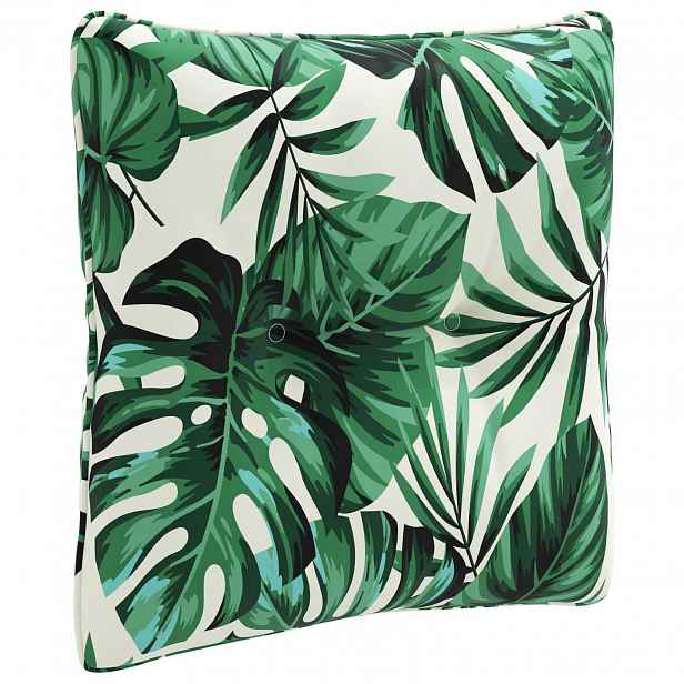 vidaXL Zádový polstr PUTTEN 100% polyester Vzor listů 40 x 40 x 10 cm