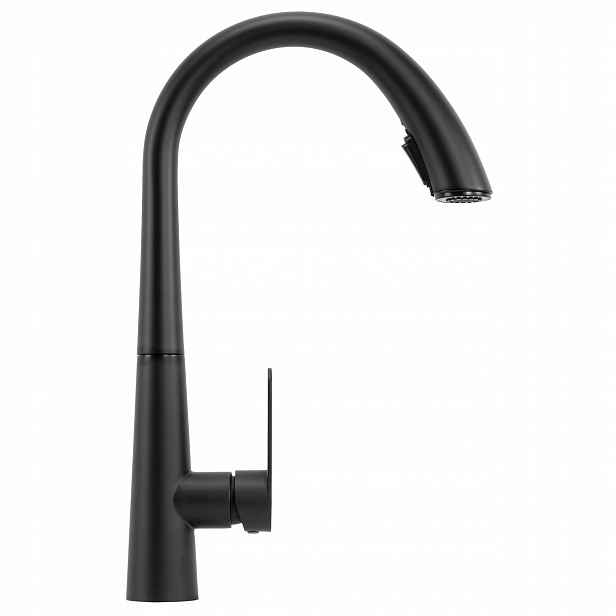 Kuchyňská Baterie Černá Rea Ross Black Vytahovací Sprcha Vysoká 43 cm
