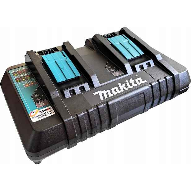 Dvouportová rychlonabíječka Makita DC18RD 7,2 18 V pro akumulátorové baterie