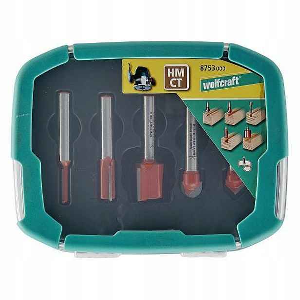 Wolfcraft Sada Fréz Na Drážky 5ks 8753000