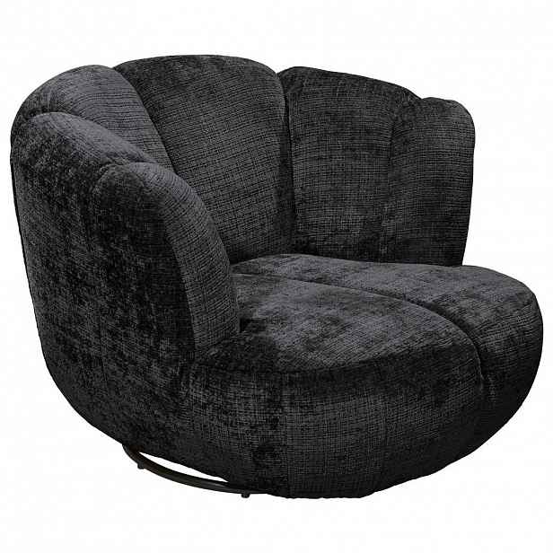MID.YOU KŘESLO, textil, černá