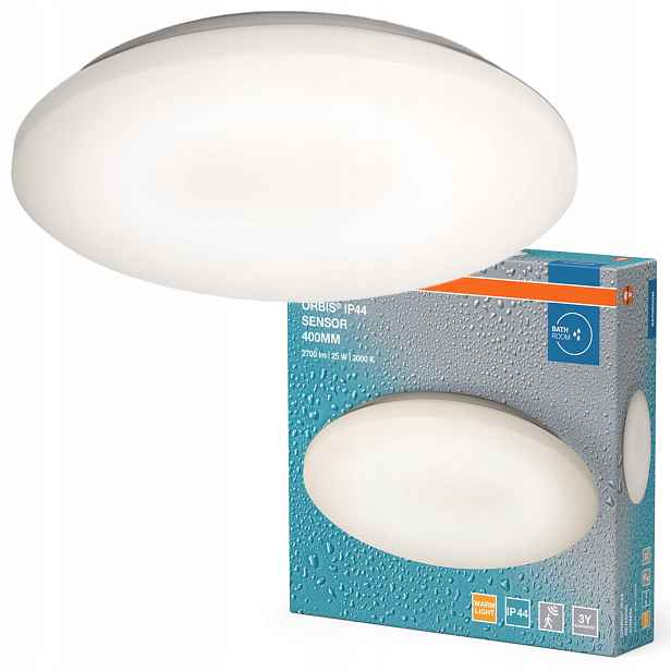 Stropní Svítidlo Led koupelnové svítidlo 25W 1800lm 3000K Bílý IP44 Orbis Osram