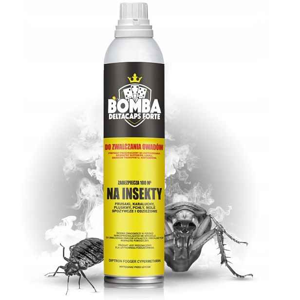 Bomba Přípravek proti štěnicím, švábům a běžícím hmyzu, aerosol