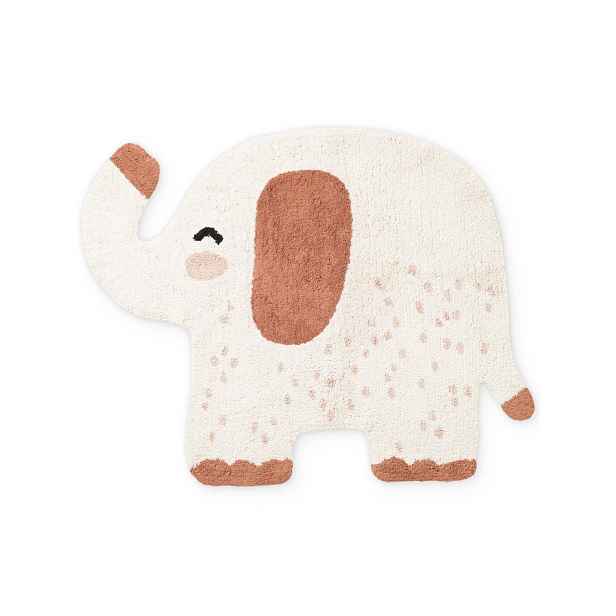 Hnědý/krémový pratelný/ručně tkaný bavlněný dětský koberec 95x120 cm Snuggle Emmi – Hanse Home