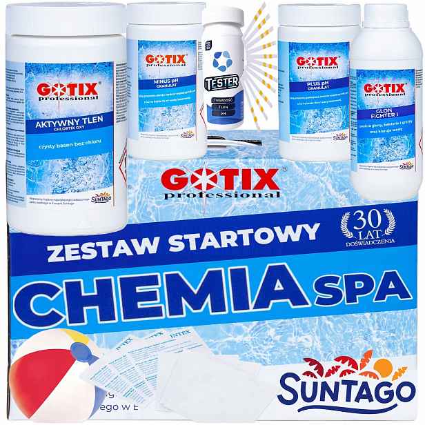 Chemie do bazénu Jacuzzi Spa Polský bazénový chemický set s chlorem 9 v 1