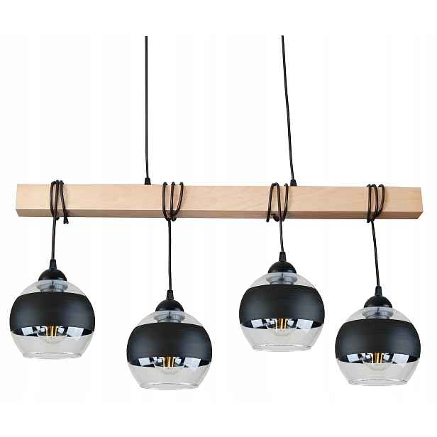 Lampa Nad Stůl V Kuchyni Dřevěná Závěsná Stropní Stropní Svítidlo Led Lustr E27