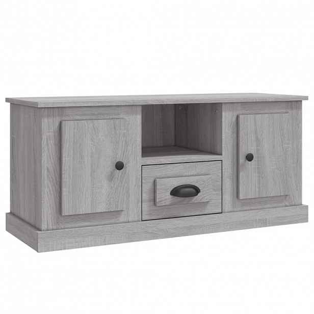 vidaXL TV skříňka šedá sonoma 100 x 35,5 x 45 cm kompozitní dřevo