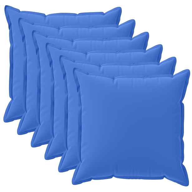 vidaXL Polštář s polštářem HOUTEN 6 ks Královská modrá Polyester
