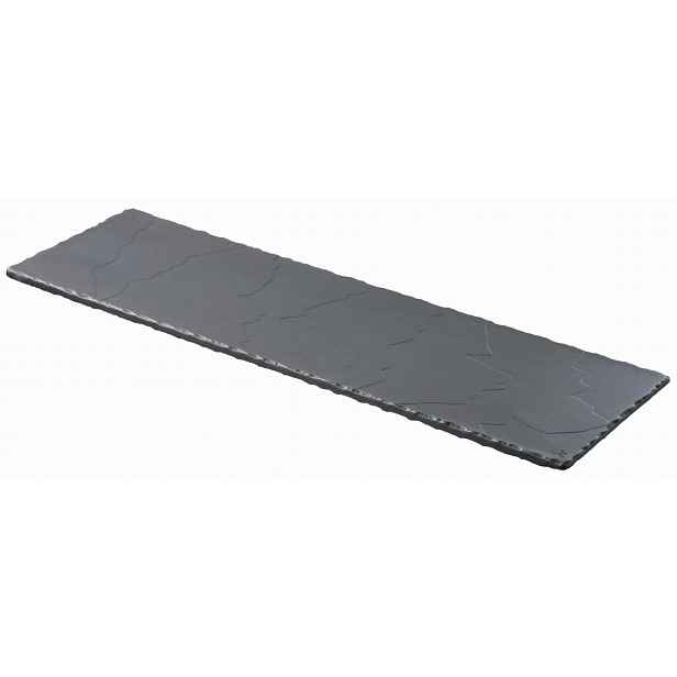 Obdélníkový Podnos Revol Basalt Gn 2/4 54x16.5 cm Porcelán Černý