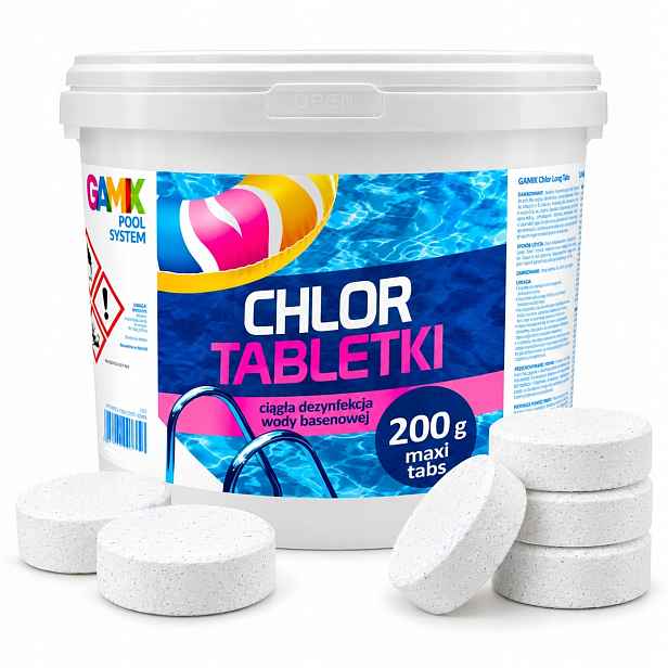 Dezinfekce Bazénové Vody Chlor 5 Kg Tablety 200 G 25 X 200 G Dlouhé Tabule