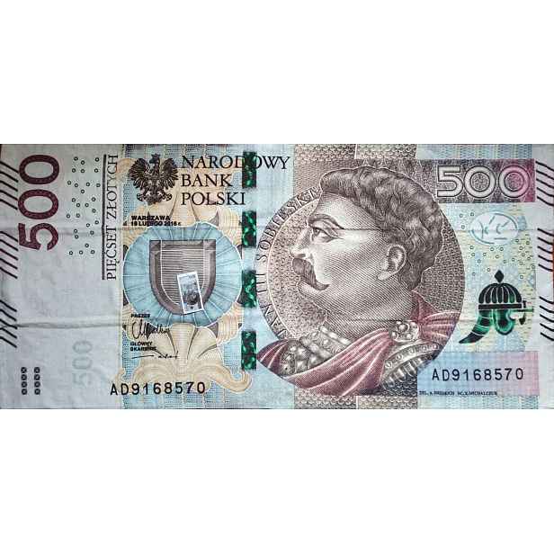 Ručník 500 Pln Velká Bankovka 100% Bavlna