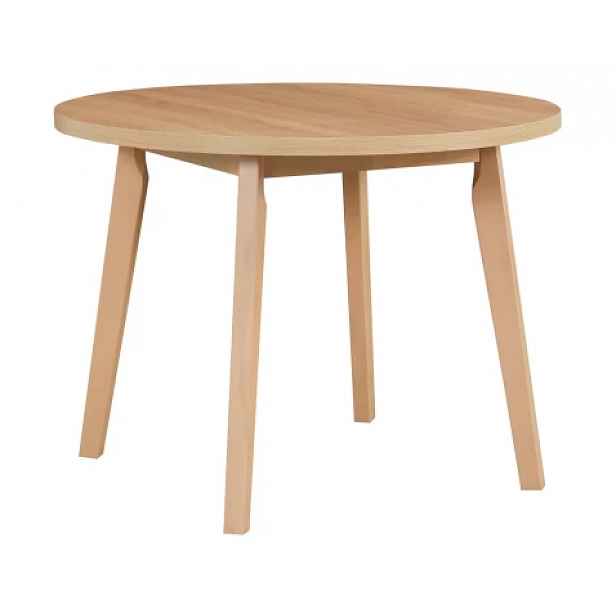 Kulatý jídelní stůl Norveg 100 cm, dub sonoma