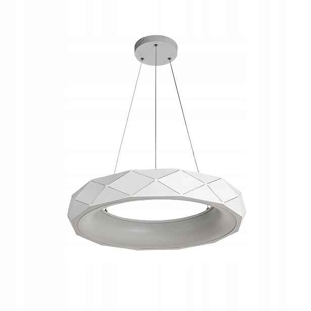 Závěsná Led lampa do obývacího pokoje, bílá, moderní, 60 cm Light Prestige