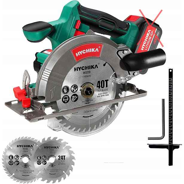 Akumulátorová kotoučová pila Hychika 18V 40Ah s 2 ks