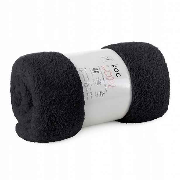Deka Lori 200x220 Design91 černá, měkká a nadýchaná