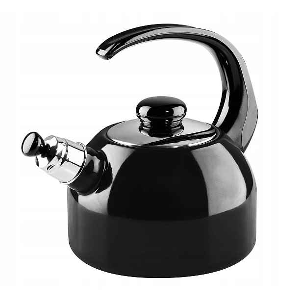 Konvice s píšťalkou Riess smaltovaná 2,0 l 18 cm černá R-0543-022