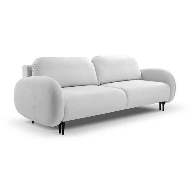 Laski Rozkládací pohovka Soft 232 cm Castel 80 světle šedá