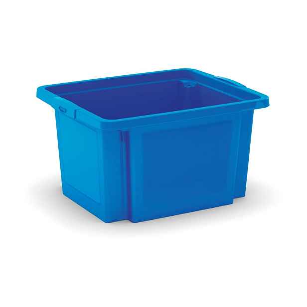 Modrý plastový úložný box 42x35x23 cm H-Box S – KIS