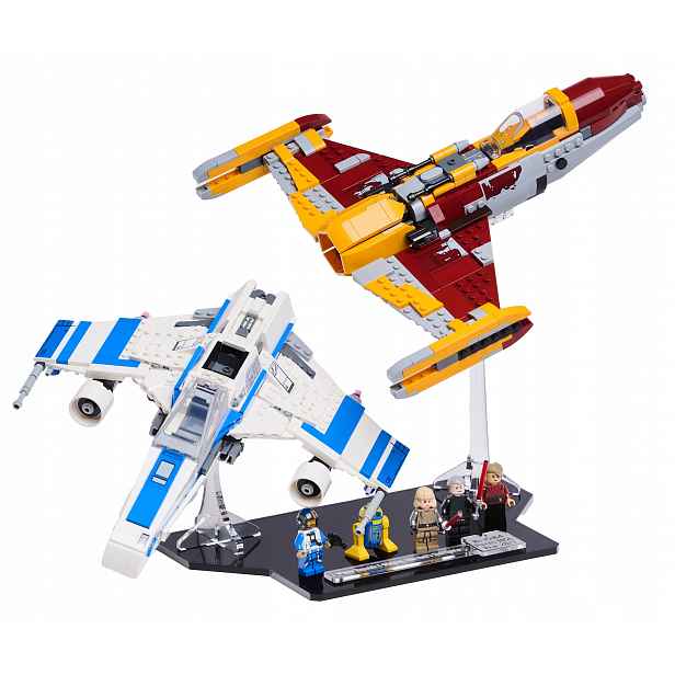 Podstavec Blacked Brick pro Lego Star Wars 75364 E-Wing, Stíhačka Shin Hati