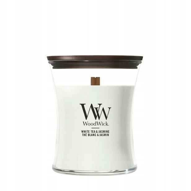 Střední svíčka White Tea & Jasmine 2674307E Woodwick