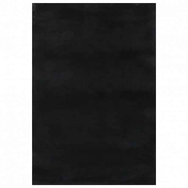 vidaXL Huňatý koberec černý 240 x 305 cm polyester