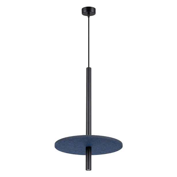 Tmavě modré/béžové kovové závěsné svítidlo ø 30 cm Rilu – Sollux