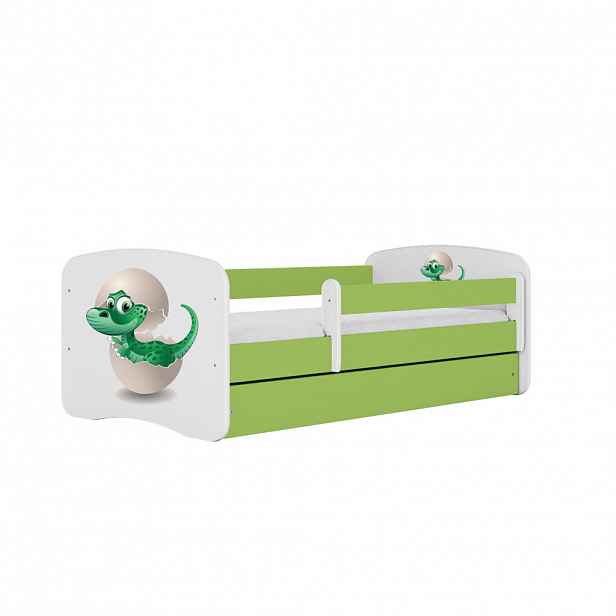 RAUMHIRSCH FURNITURE DĚTSKÁ POSTEL Malý dinosaurus se zásuvkou 180/80 90/61/184