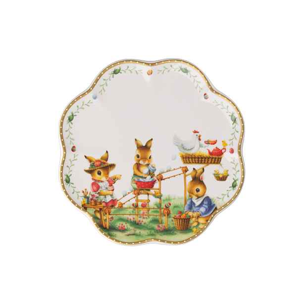 Villeroy & Boch Talíř Annual Easter Edition 2026, zajíčci Paul, Anna a Max, 22,5 cm 14-8627-2651