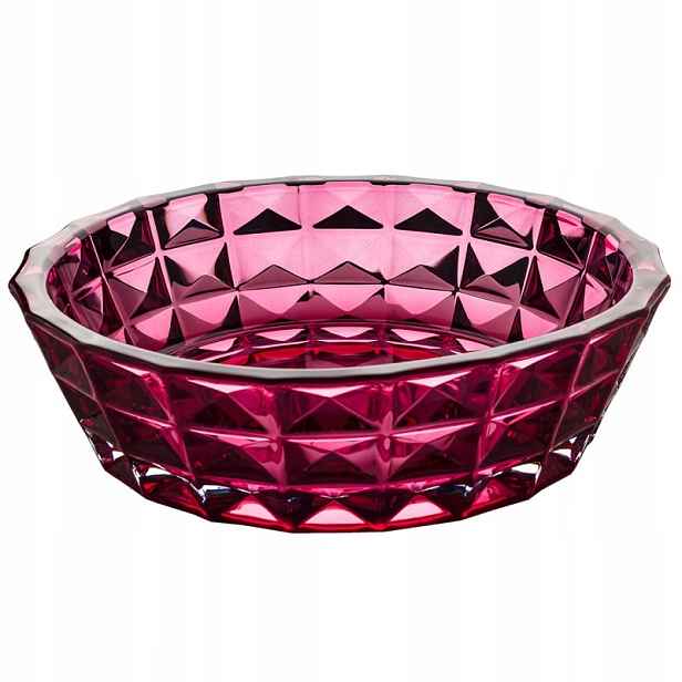 Bohemia Diamond Křišťálová Pink Miska 325 MM