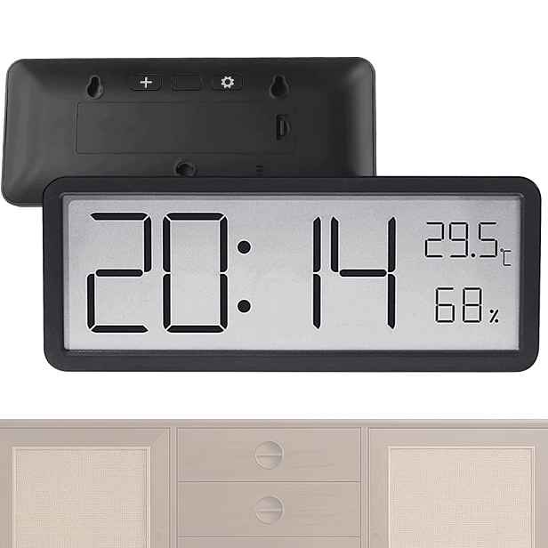Hodiny Digitální Nástěnný LCD budík Teplota Vlhkost Usb Bedee