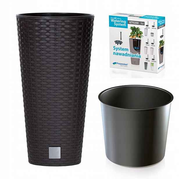 Květináč 30 cm Rato DRTUS300S ratan umbra