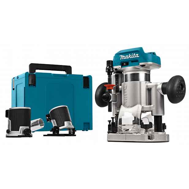 Makita - 18V AKU horní frézka, bez baterie a nabíječky DRT50ZJX2