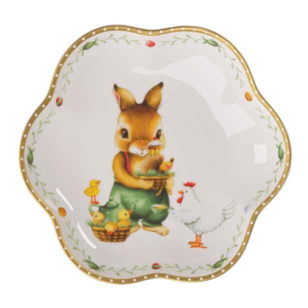 Villeroy & Boch Miska Annual Easter Edition 2026, zajíček Paul a slepička, 16 cm 14-8627-3863