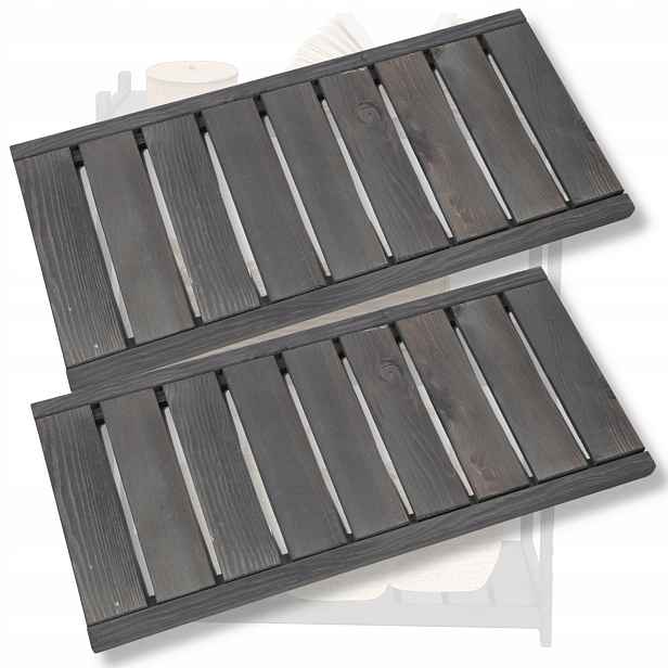 2x Dřevěná police pro regál Lsr 66,6x31,3 cm borovicová police Ažurová Eko