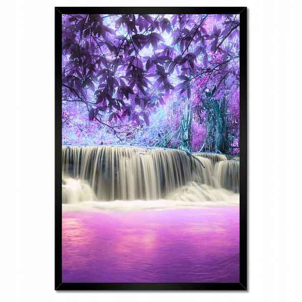 Plakáty v rámu 40x60 Fialový vodopád