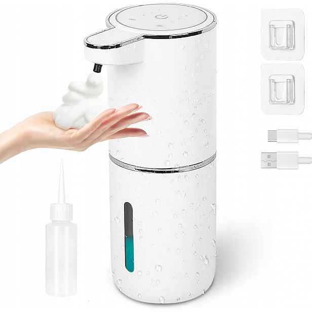 Dávkovač Mýdla Automatický Bezdotykový 380 ML Na Zeď Usb Voděodolný