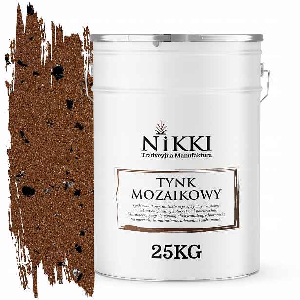 Mozaiková Pryskyřičná Omítka 25 Kg Vnitřní Hnědá S Černou Slídou M94 Ozdobná
