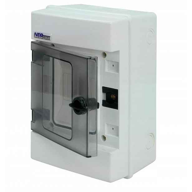 Nástěnný rozvaděč RH-4 (n+pe) 1x4 IP65 1000V DC