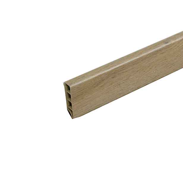 Soklová lišta SPC RIGID Vernon 2 m, roh vnější 2 ks, hnědá, Egibi