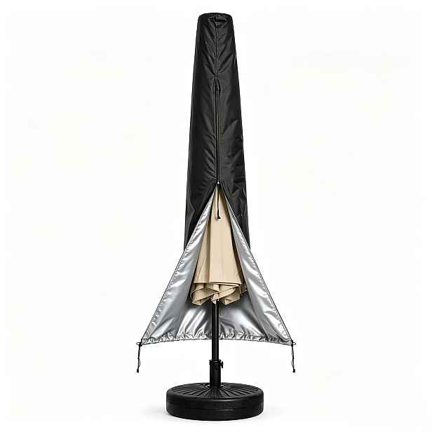 TEMU Zahradní sluneční clona, jeden kus, 190 x 50 cm, venkovní obal na deštník, se zipem a stahovací šňůrkou, vhodný pro tržní deštníky a zahradní