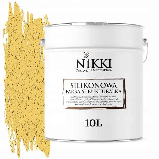 Barva Strukturovaná Fasádní Silikonová Fasádní 10L Žlutá Citronová F624
