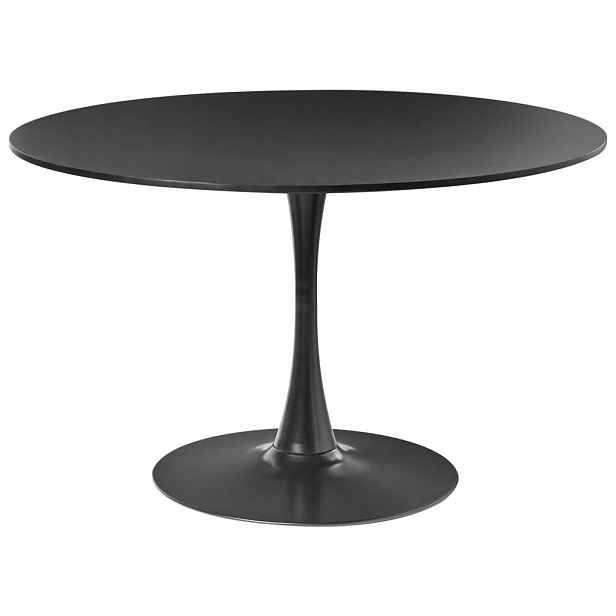 Beliani JÍDELNÍ STŮL Černý 120/120 cm Boca