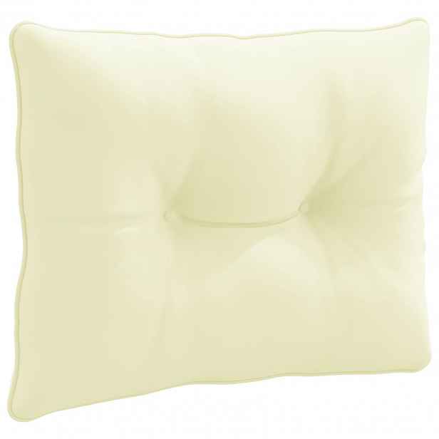 vidaXL Zádový polstr PUTTEN 100% polyester Krémová 60 x 40 x 10 cm