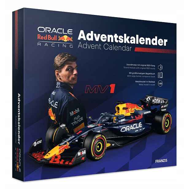 Adventní kalendář Red Bull Racing F1 1:43 – model skládacího vozu